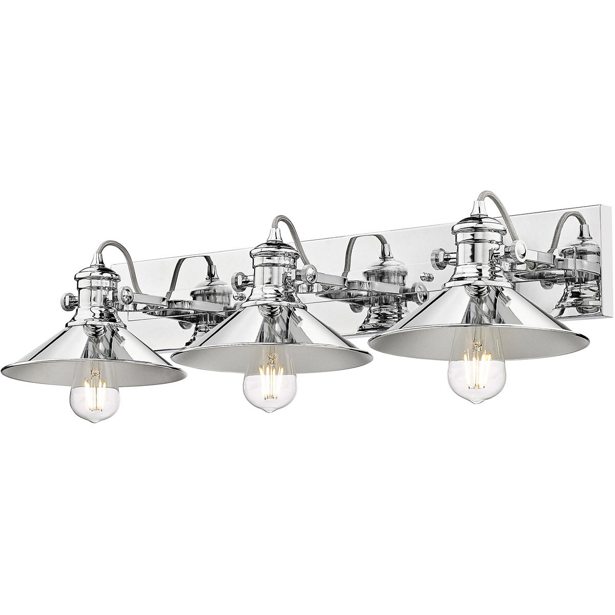 Chrome vanity lights for bathroom online